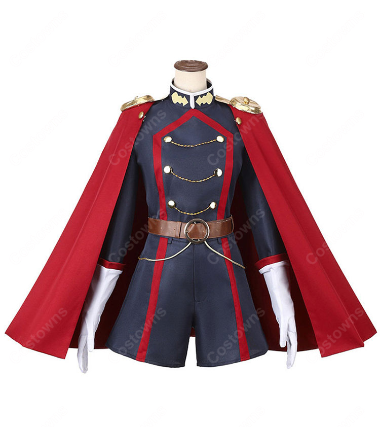 魔都精兵のスレイブ 山城恋 コスプレ衣装 第2期 魔防隊総組長 マント付き フルセット 制服 アニメ コスチューム ハイクオリティ イベント 撮影用|COSTOWNS-2