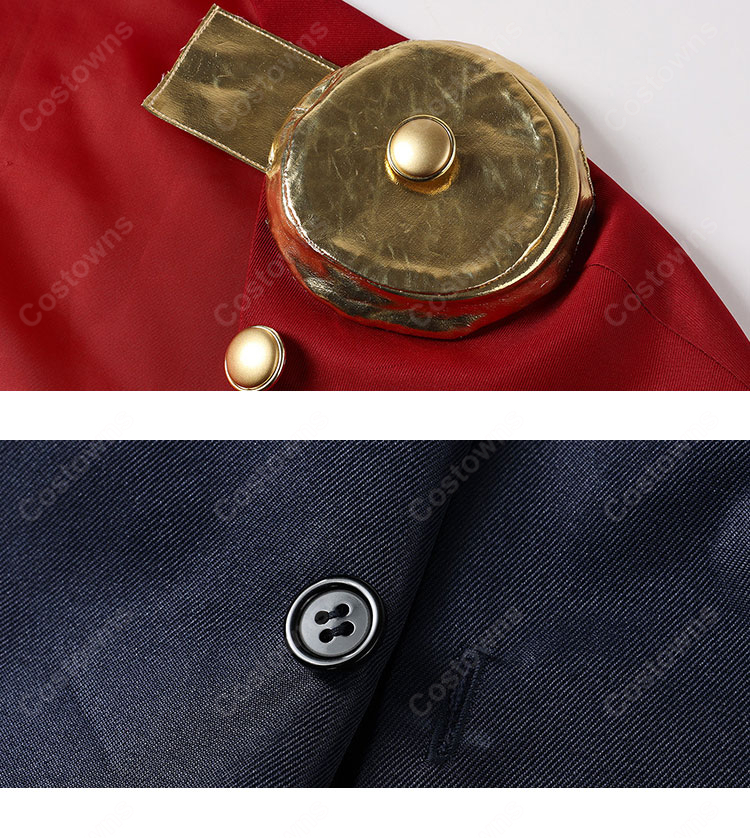 魔都精兵のスレイブ 山城恋 コスプレ衣装 第2期 魔防隊総組長 マント付き フルセット 制服 アニメ コスチューム ハイクオリティ イベント 撮影用|COSTOWNS-12