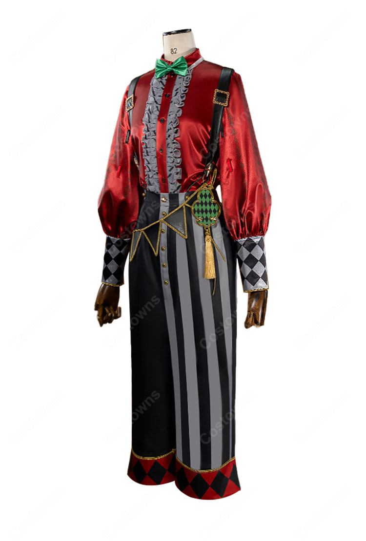 ツイステ トレイ・クローバー コスプレ衣装 プレイフル・ドレス Ver. ハーツラビュル寮 副寮長 豪華セット-3