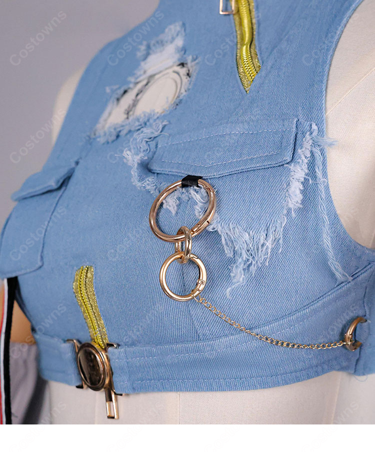 hololive ホロライブ 轟はじめ コスプレ衣装 Flashpoint衣装 ReGLOSS VTuber 新衣装 仮装 変装 コスチューム セット|COSTOWNS-9