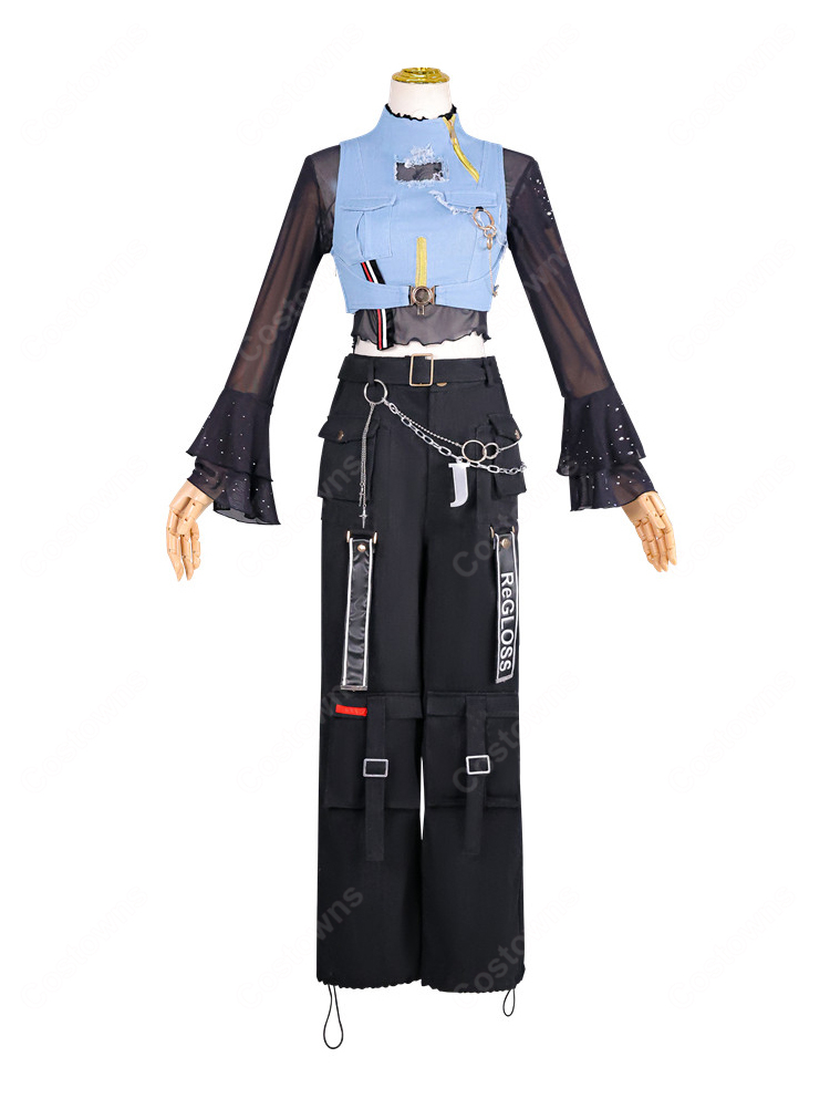 hololive ホロライブ 儒烏風亭らでん コスプレ衣装 VTuber ReGLOSS Flashpoint衣装-5