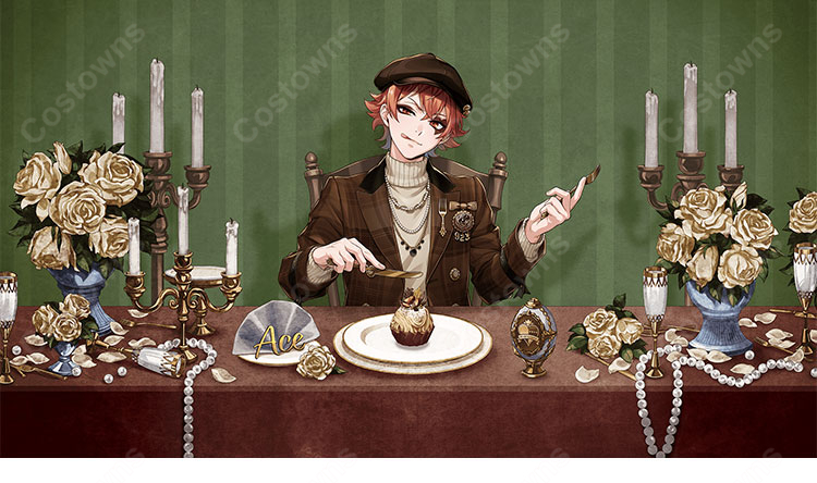 ディズニー ツイステッドワンダーランド エース・トラッポラ ラ・ボンボニエール衣装 コスプレ衣装-2