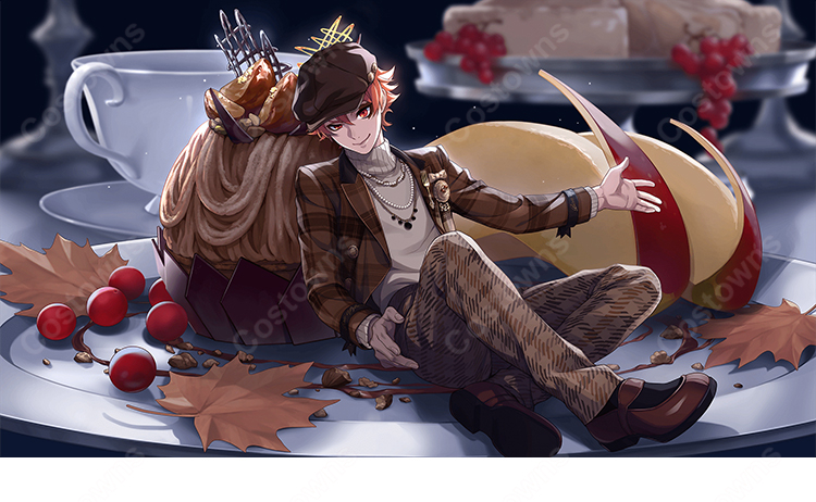 ディズニー ツイステッドワンダーランド エース・トラッポラ ラ・ボンボニエール衣装 コスプレ衣装-3