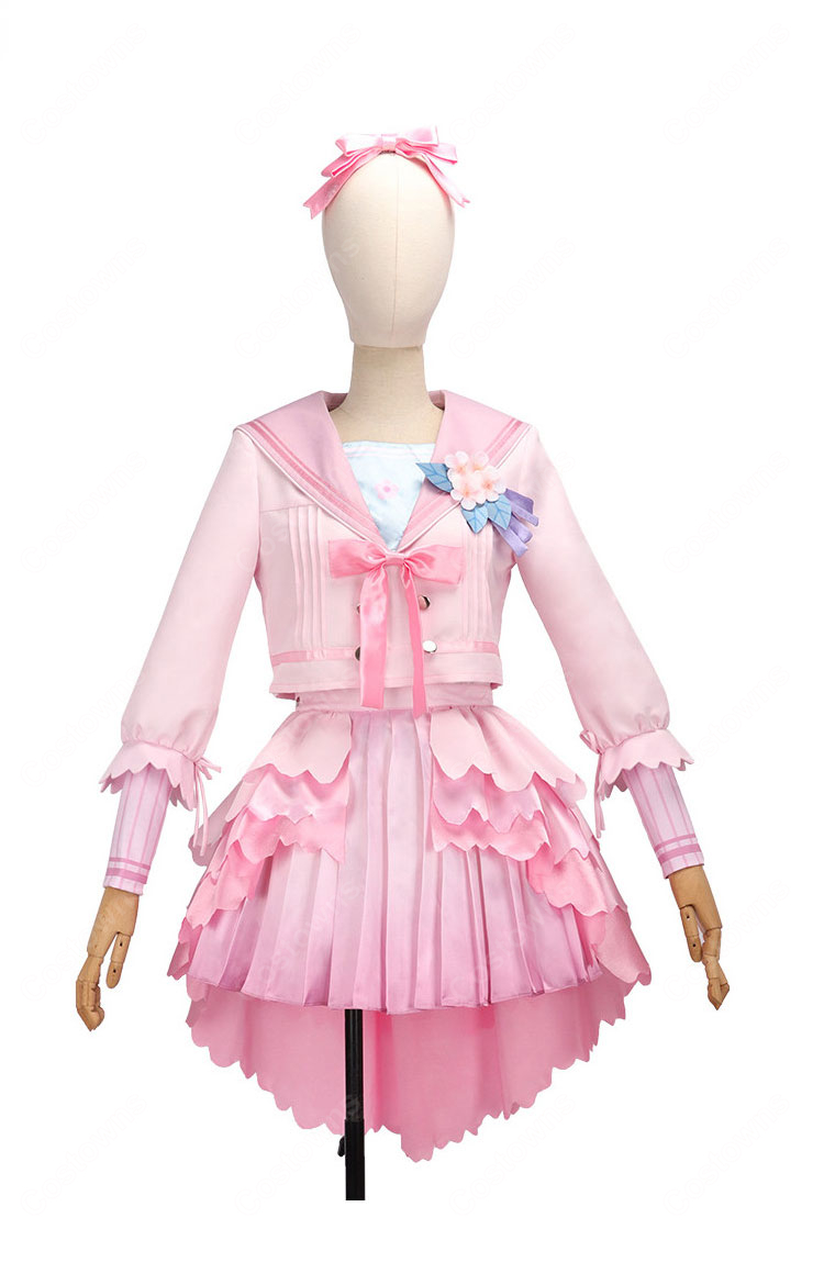 学園アイドルマスター 花海咲季 桜フォトグラフ コスプレ衣装 学マス アイドル衣装-2