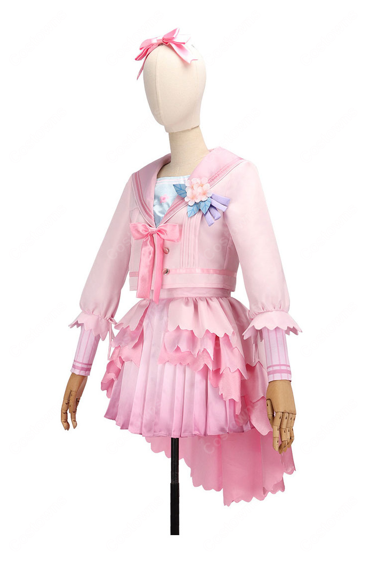 学園アイドルマスター 花海咲季 桜フォトグラフ コスプレ衣装 学マス アイドル衣装-4