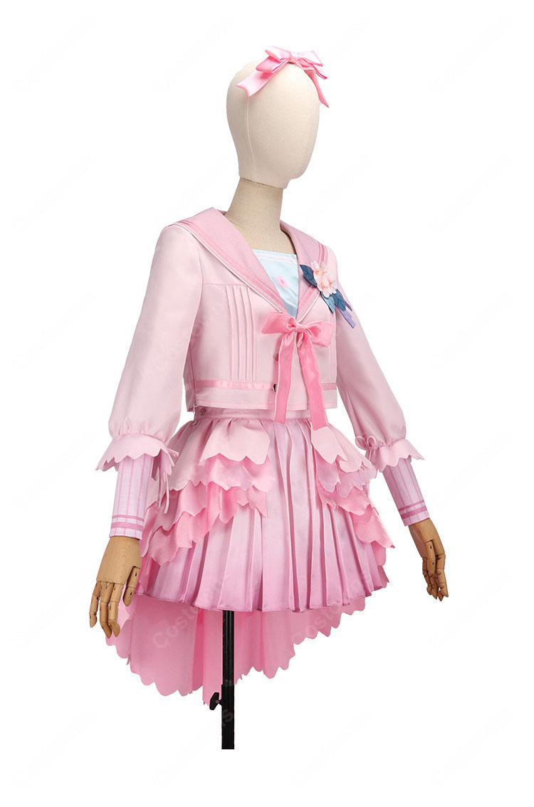 学園アイドルマスター 花海咲季 桜フォトグラフ コスプレ衣装 学マス アイドル衣装-3