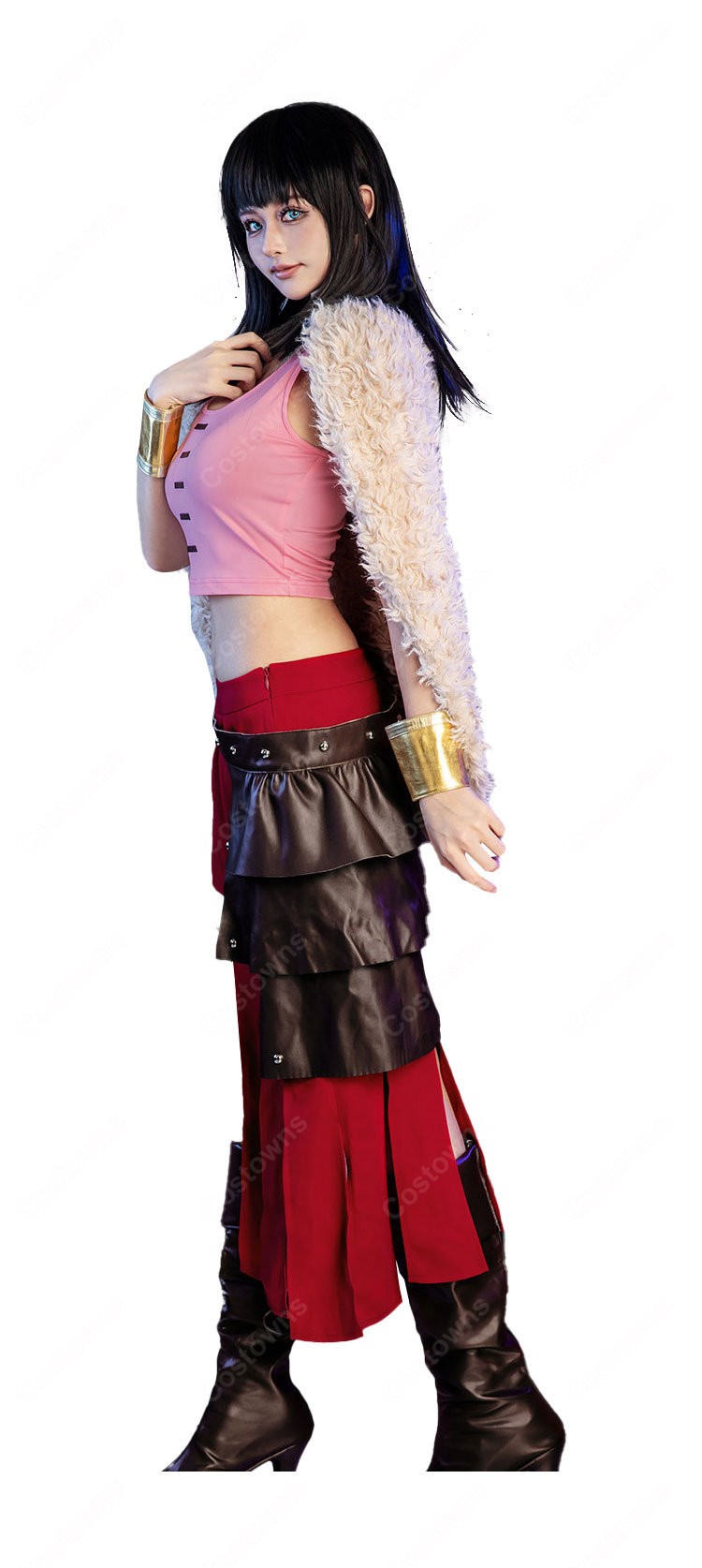 ONE PIECE ニコ・ロビン コスプレ衣装 エルバフ編 麦わらの一味 考古学者 アニメ仮装 コスチューム ハロウィン イベント-3