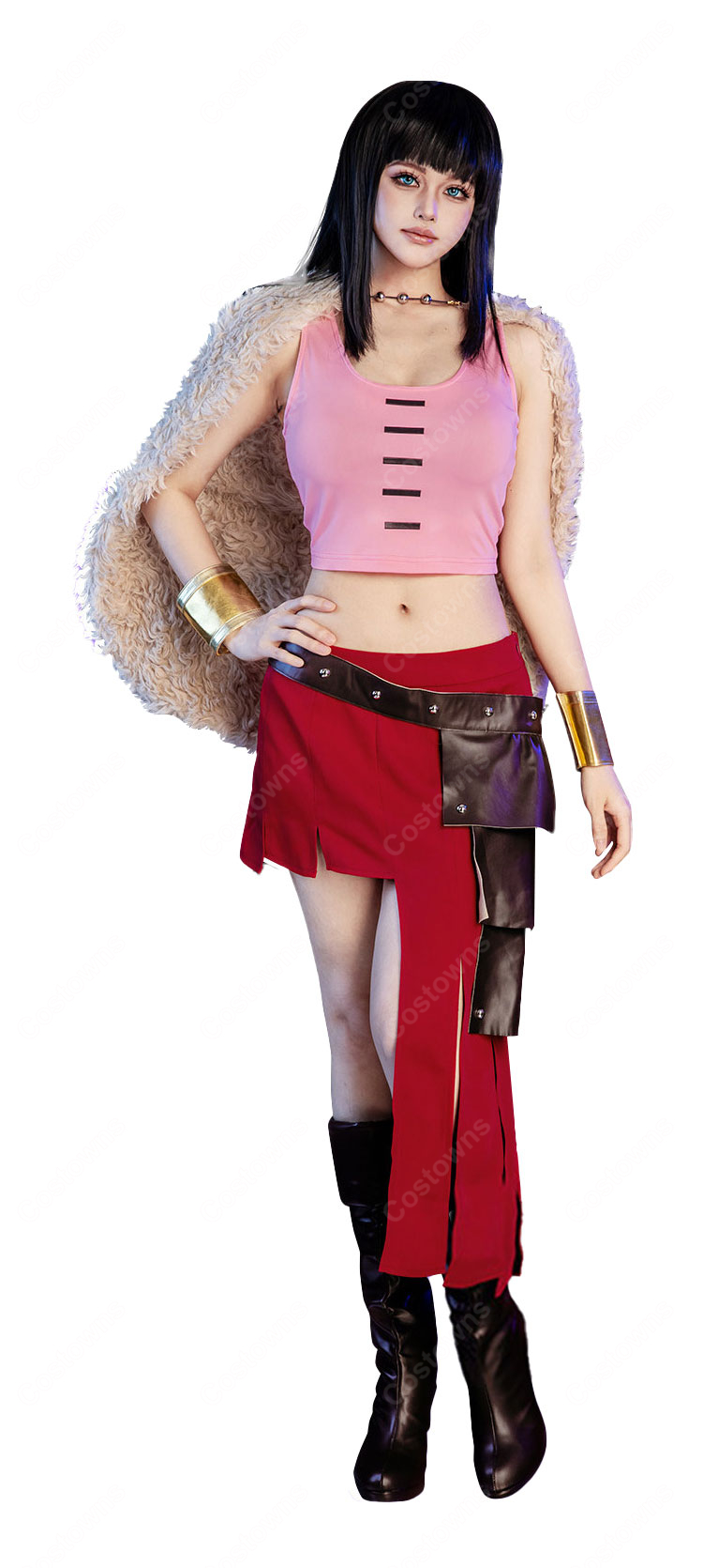 ONE PIECE ニコ・ロビン コスプレ衣装 エルバフ編 麦わらの一味 考古学者 アニメ仮装 コスチューム ハロウィン イベント-2