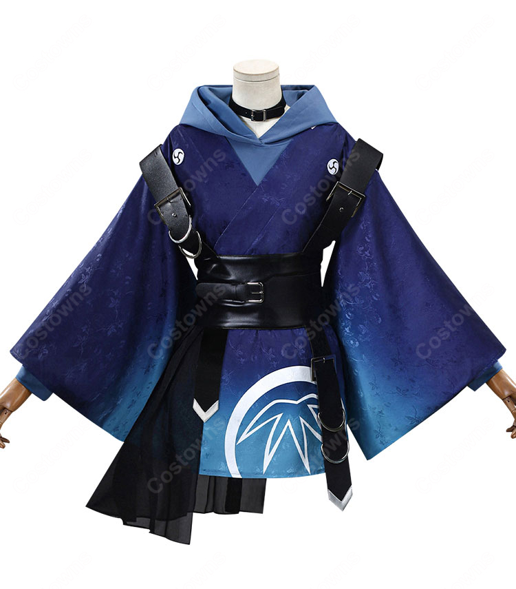 超かぐや姫！ 酒寄彩葉 コスプレ衣装 ジャガード生地 レザーコルセットベルト付き コスチューム 豪華セット｜道具追加可｜ COSTOWNS-2