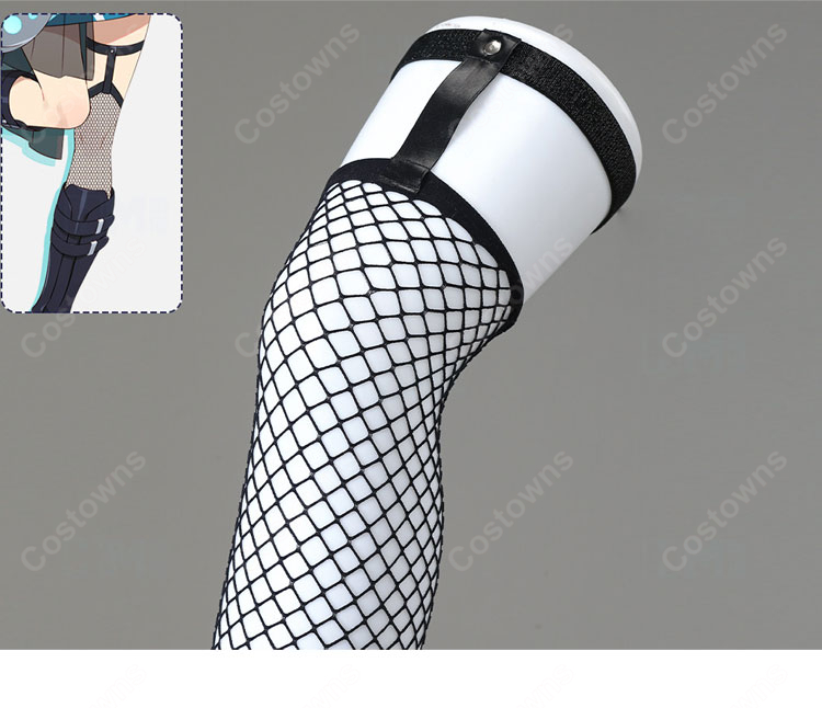 超かぐや姫！ 酒寄彩葉 コスプレ衣装 ジャガード生地 レザーコルセットベルト付き コスチューム 豪華セット｜道具追加可｜ COSTOWNS-7