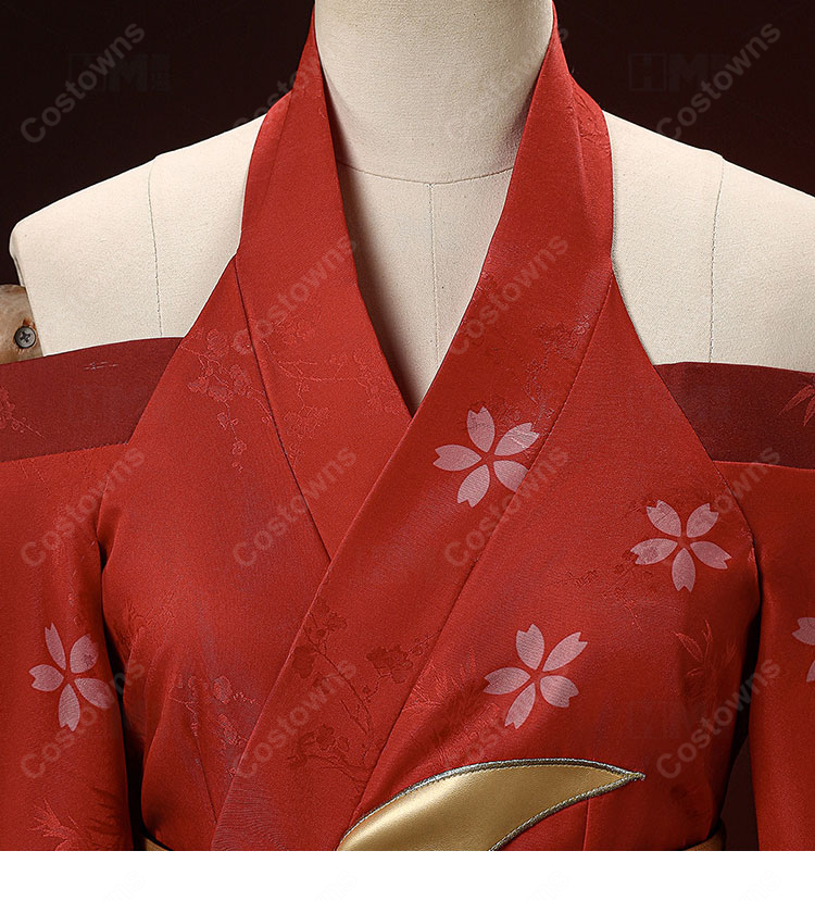 超かぐや姫！ かぐや  コスプレ衣装 ジャカード生地 豪華版 背負い飾り追加可-5