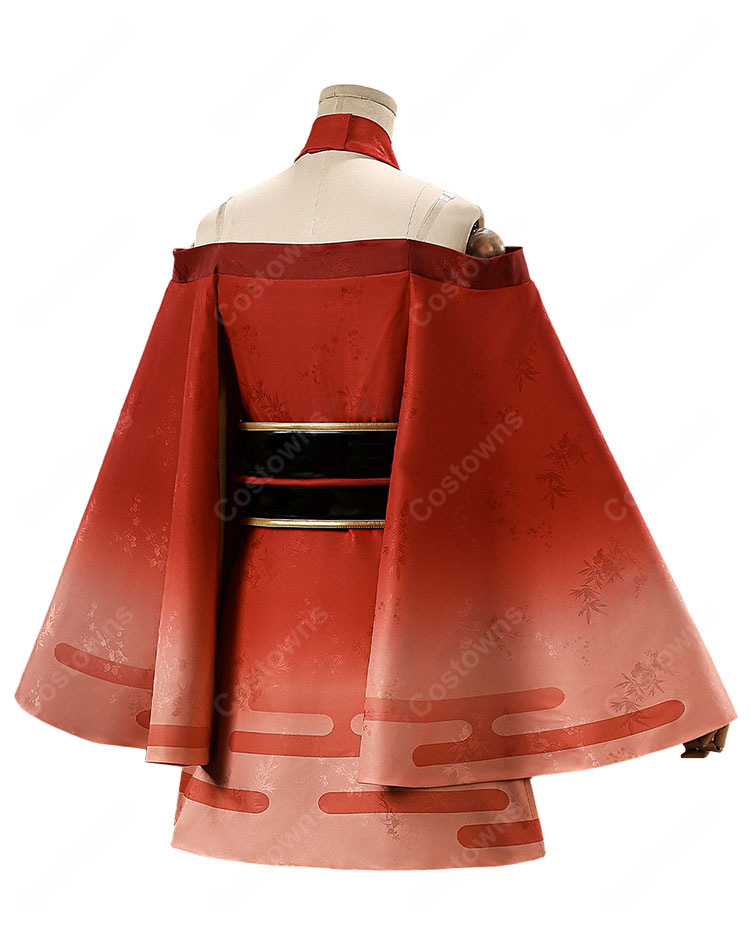 超かぐや姫！ かぐや  コスプレ衣装 ジャカード生地 豪華版 背負い飾り追加可-3