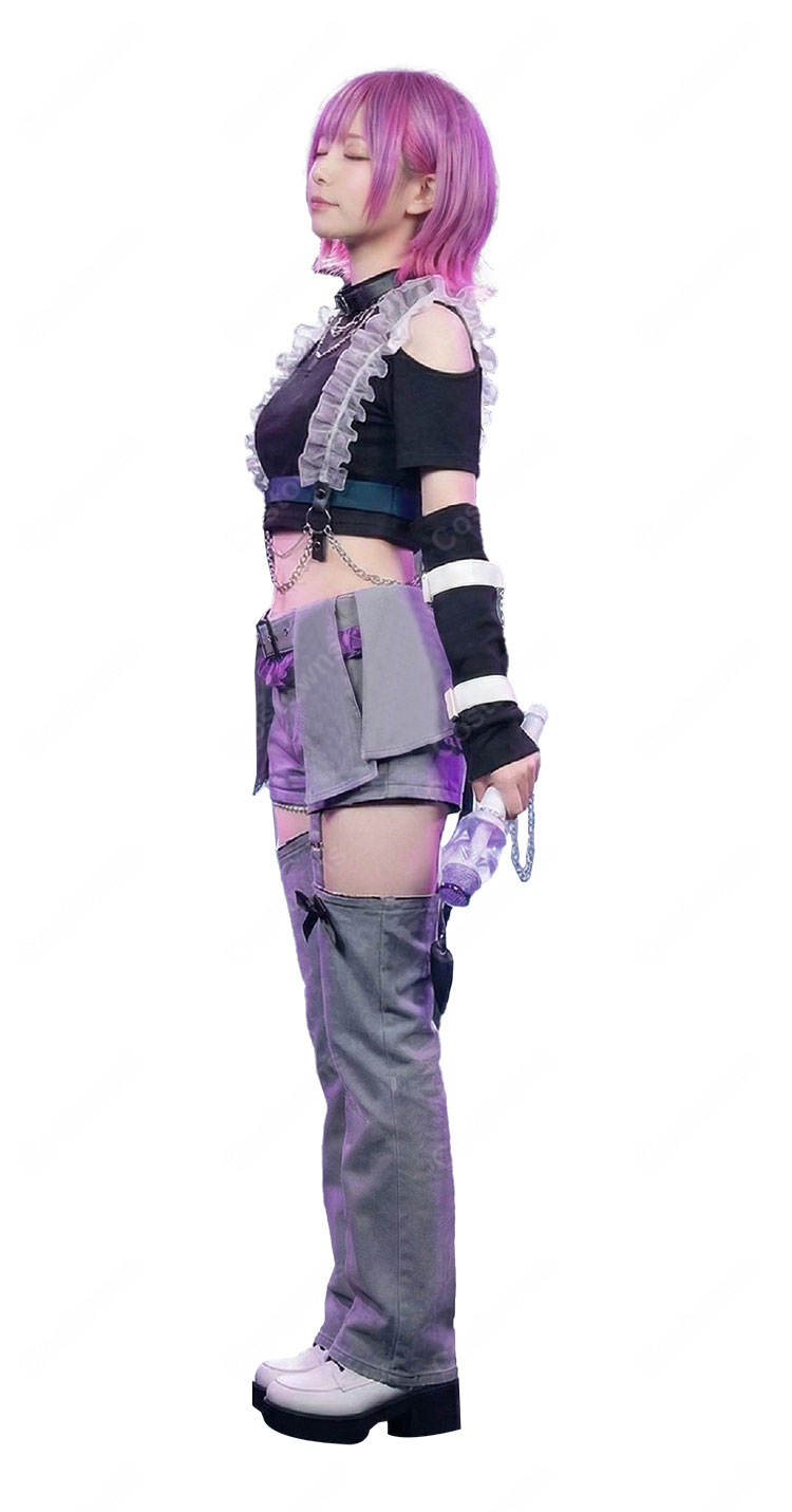 ホロライブ 常闇トワ 6周年記念LIVE衣装 コスプレ衣装 ステージ服 VTuber 4期生 ライブコスチューム 豪華セット 高品質-4