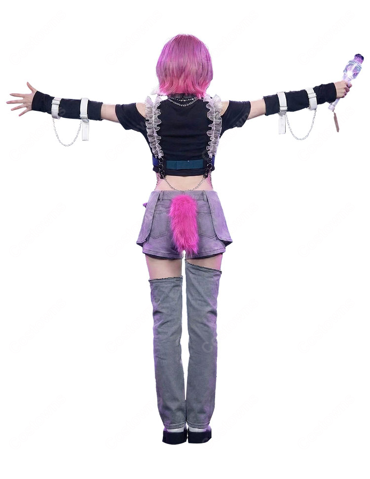 ホロライブ 常闇トワ 6周年記念LIVE衣装 コスプレ衣装 ステージ服 VTuber 4期生 ライブコスチューム 豪華セット 高品質-5