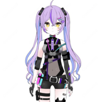 ぶいすぽっ！ 紫宮るな 第3衣装 サイバーパンク コスプレウィッグ VTuber しのみやるな 耐熱 かつら 新衣装 高品質 ネット付き 撮影 イベント｜COSTOWNS(202×202)