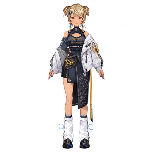 ぶいすぽっ！ 神成きゅぴ チャイナ×スポーティ 新衣装 コスプレ衣装 VTuber かみなりきゅぴ コスチューム オーダーメイド 高品質 撮影 イベント｜COSTOWNS オーダメイド可元の画像