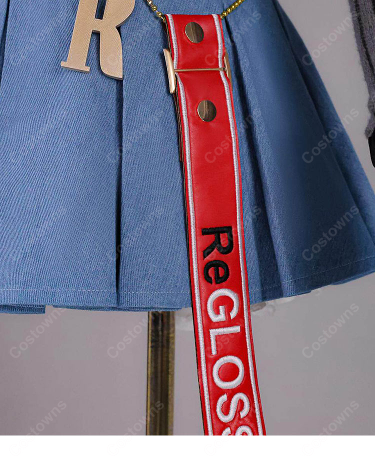 hololive ホロライブ  一条莉々華 Flashpoint衣装 コスプレ衣装 VTuber コスチューム 高品質 デニム 撮影 イベント｜COSTOWNS-11