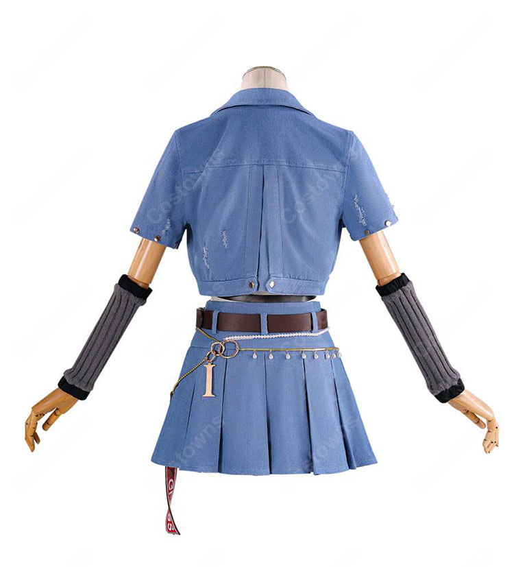 hololive ホロライブ  一条莉々華 Flashpoint衣装 コスプレ衣装 VTuber コスチューム 高品質 デニム 撮影 イベント｜COSTOWNS-4