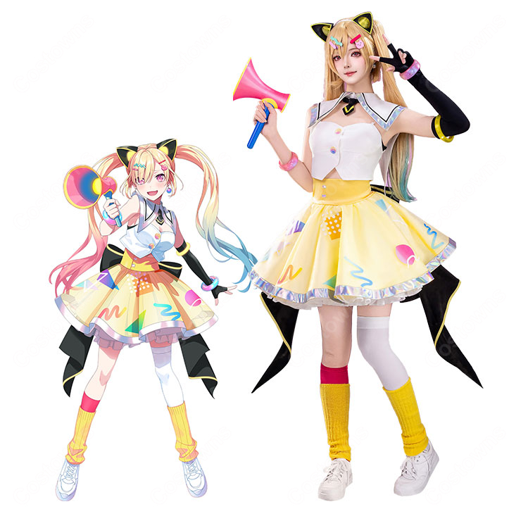 BanG Dream! 夢限大みゅーたいぷ  仲町あられ コスプレ衣装-1