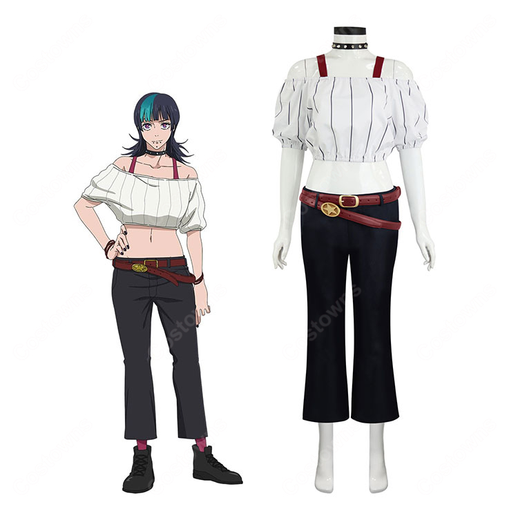 呪術廻戦 星綺羅羅 コスプレ衣装 死滅回游 登場時 私服 コスチューム  秤金次の相棒 都立呪術高専3年生 コスプレ 変装 仮装  COSTOWNS-1