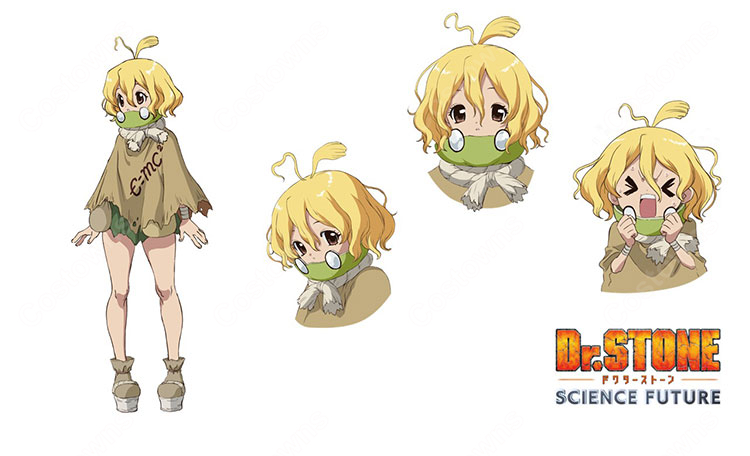 Dr.STONE スイカ 7年後 コスプレウィッグ-1