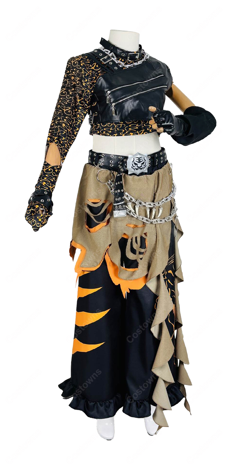 ホロライブ 虎金妃笑虎 コスプレ衣装 FLOW GLOW Solid Edge 新衣装  VTuber ニコ ステージ衣装｜コスプレ通販 COSTOWNS-5