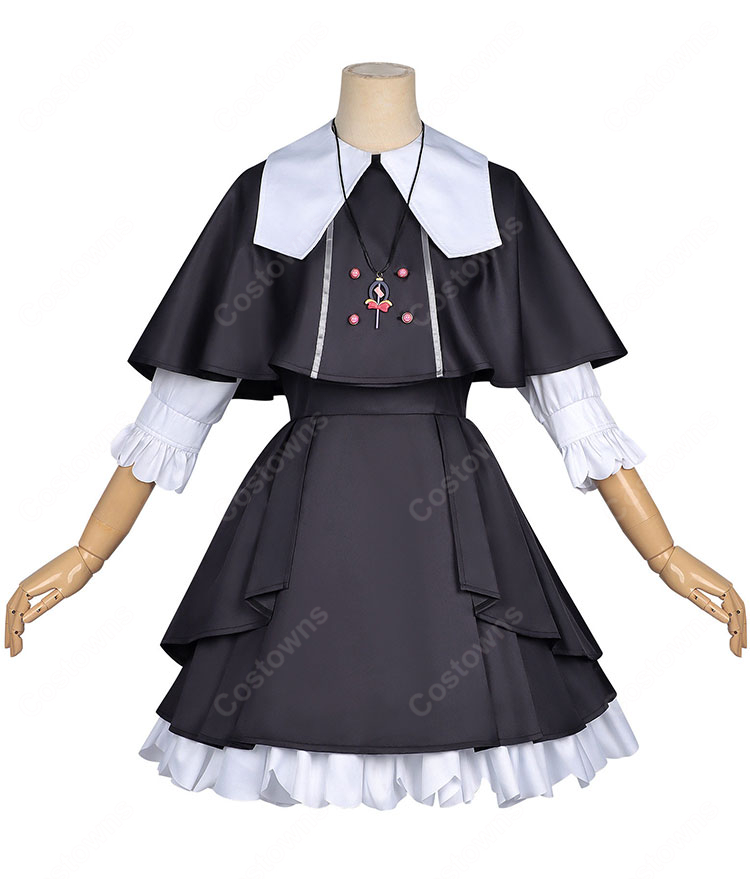 名探偵プリキュア！ 森亜るるか コスプレ衣装 私服 ワンピース 日常服 ケープ付き 高品質 キャラクター再現 かわいい フルセット｜コスプレ通販 COSTOWNS-2