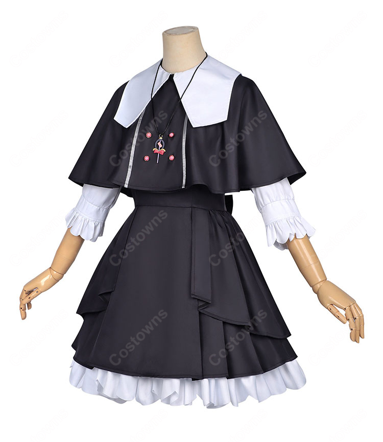 名探偵プリキュア！ 森亜るるか コスプレ衣装 私服 ワンピース 日常服 ケープ付き 高品質 キャラクター再現 かわいい フルセット｜コスプレ通販 COSTOWNS-3