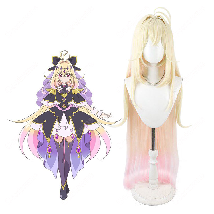 名探偵プリキュア！ 森亜るるか キュアアルカナ・シャドウ コスプレウィッグ 耐熱 かつら 変身後 カラー再現 高品質 ネット付き｜コスプレ通販 COSTOWNS-1