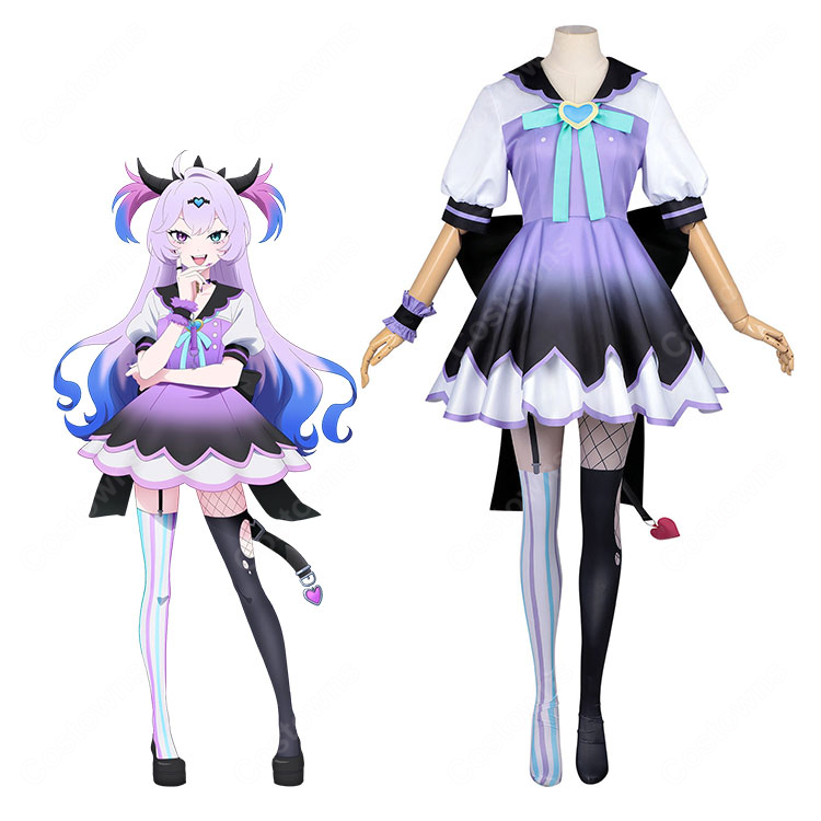 NEEDY GIRL OVERDOSE 猛毒電波少女☆パープル・ロリポップ コスプレ衣装｜コスプレ通販 COSTOWNS-1