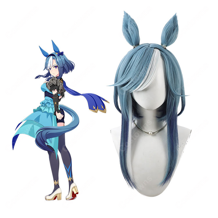 ウマ娘 プリティーダービー アドマイヤグルーヴ コスプレウィッグ 耐熱 高品質 かつら キャラクター再現 60cm ネット付｜コスプレ通販 COSTOWNS-1