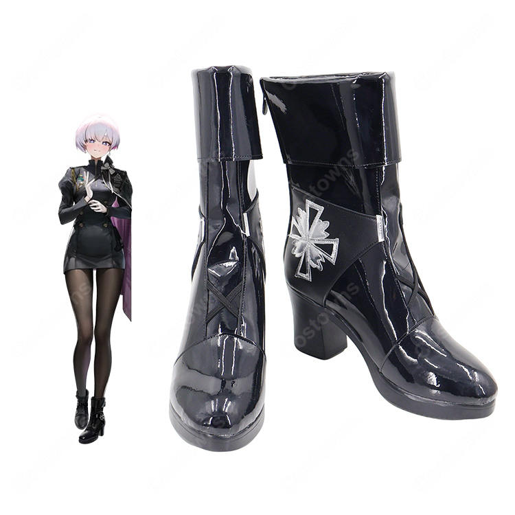 勝利の女神：NIKKE リリーバイス コスプレ靴 ニケ ゴッデス部隊 軍服 ブーツ Liliweiss コスプレシューズ オーダーメイド可｜コスプレ通販 COSTOWNS-1