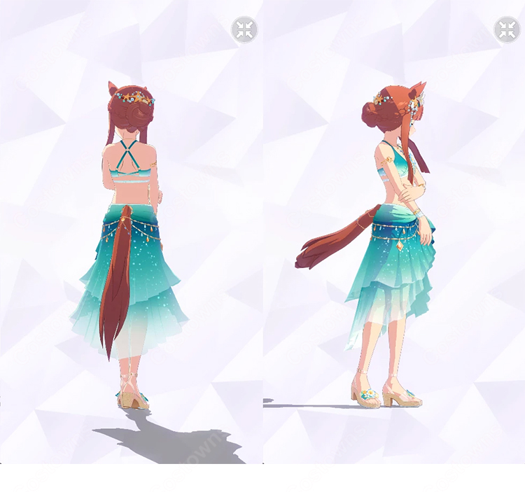 ウマ娘 プリティーダービー サイレンススズカ 波間のエメラルド 水着 コスプレ衣装｜ウマ娘 コスプレ通販-2