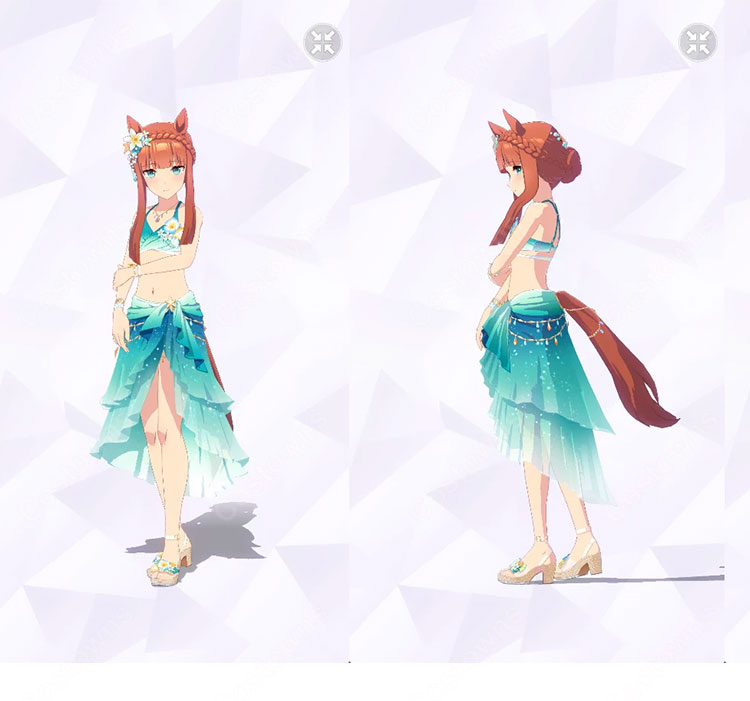 ウマ娘 プリティーダービー サイレンススズカ 波間のエメラルド 水着 コスプレ衣装｜ウマ娘 コスプレ通販-1