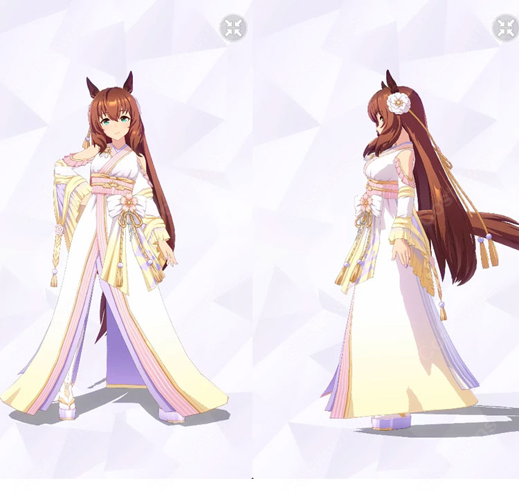ウマ娘 プリティーダービー マルゼンスキー 祝ひ寿ぐ神速天女 コスプレ衣装 新勝負服｜ウィッグ・靴制作可｜コスプレ通販 COSTOWNS-1