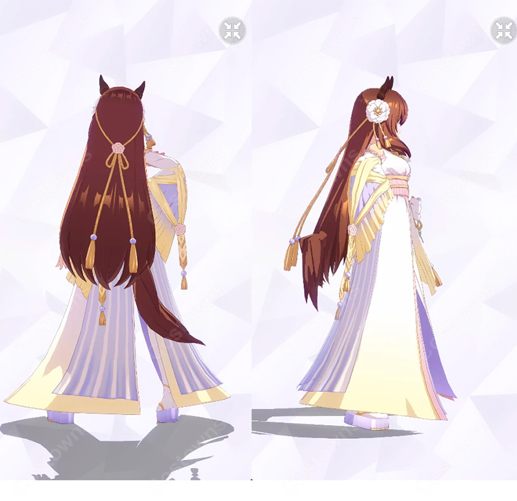 ウマ娘 プリティーダービー マルゼンスキー 祝ひ寿ぐ神速天女 コスプレ衣装 新勝負服｜ウィッグ・靴制作可｜コスプレ通販 COSTOWNS-2