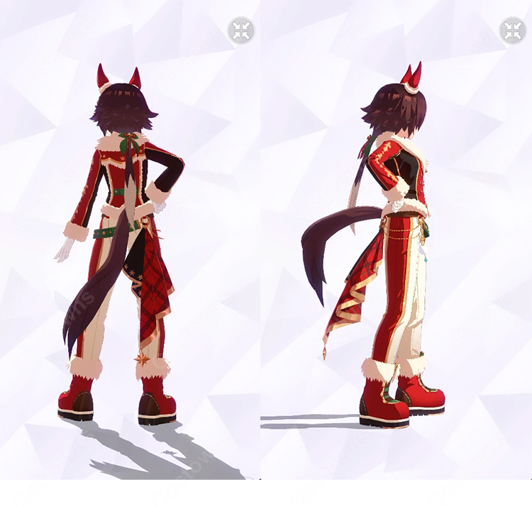 ウマ娘 プリティーダービー ウオッカ 不凍のアクア・ウィタエ 勝負服 コスプレ衣装 ｜コスプレ通販 COSTOWNS-2