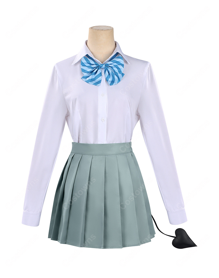 カナン様はあくまでチョロい 高潔カナン コスプレ衣装 制服 尻尾パーツ付き フルセット カナチョロ 悪魔 イベント 撮影向け COSTOWNS-5