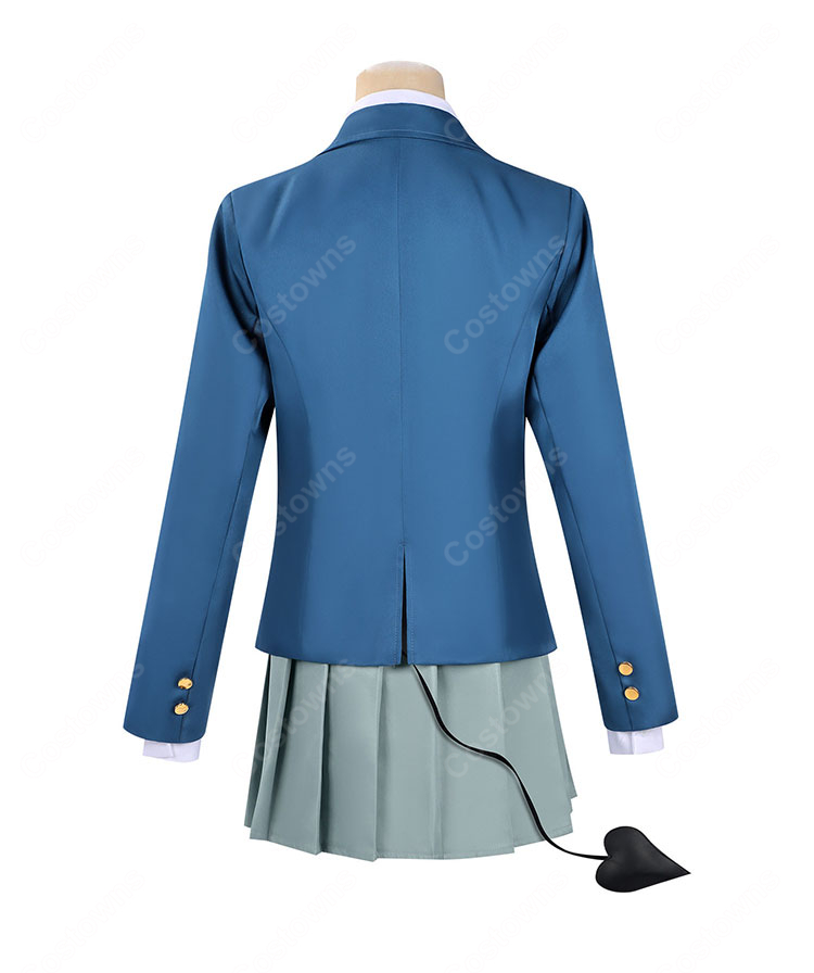 カナン様はあくまでチョロい 高潔カナン コスプレ衣装 制服 尻尾パーツ付き フルセット カナチョロ 悪魔 イベント 撮影向け COSTOWNS-4