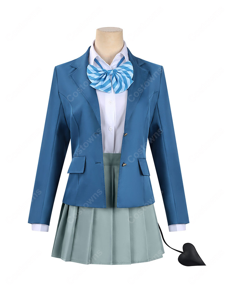 カナン様はあくまでチョロい 高潔カナン コスプレ衣装 制服 尻尾パーツ付き フルセット カナチョロ 悪魔 イベント 撮影向け COSTOWNS-2