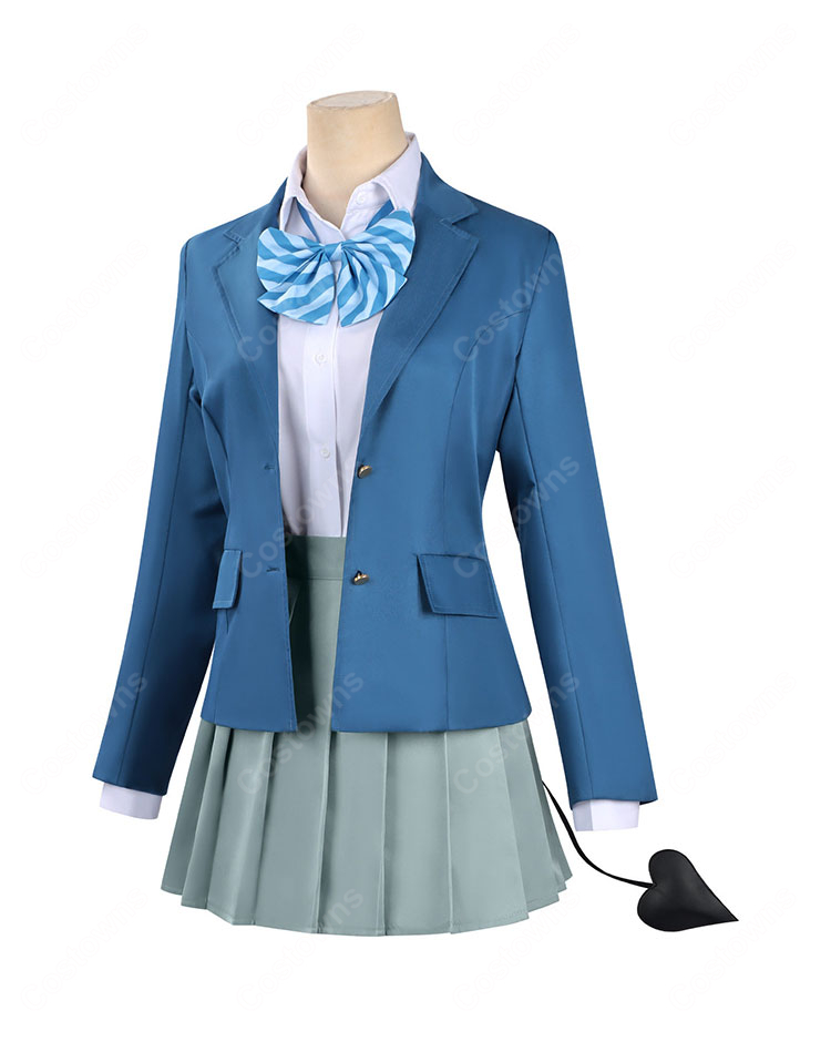 カナン様はあくまでチョロい 高潔カナン コスプレ衣装 制服 尻尾パーツ付き フルセット カナチョロ 悪魔 イベント 撮影向け COSTOWNS-3