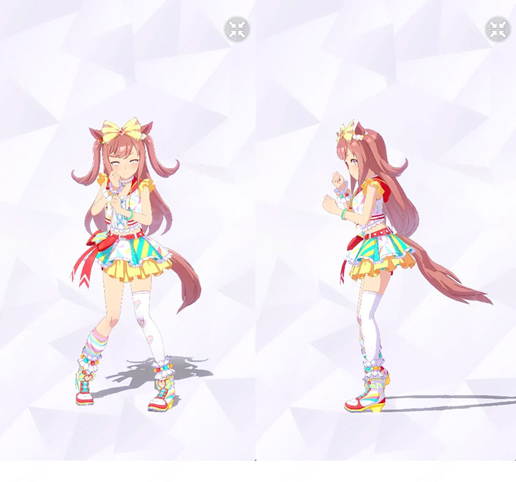 ウマ娘 プリティーダービー アグネスデジタル 勝負服 コスプレ衣装 超特急!フルカラー特殊PP 衣装セット COSTOWNS-1