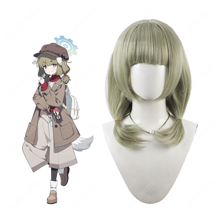 ブルーアーカイブ 荒槇ヤクモ  コスプレウィッグ-1