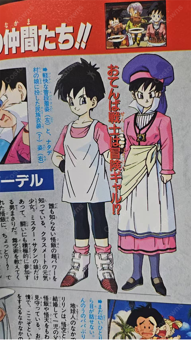 ドラゴンボールZ 危険なふたり!超戦士はねむれない ビーデル ナタデ村の姿 コスプレウィッグ-5