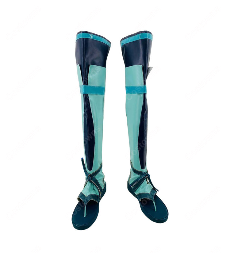 ポケットモンスター×初音ミク Project VOLTAGE はがね 初音ミク ジラーチ コスプレ靴 コスプレシューズ COSTOWNS-3