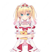 hololive ホロライブ 赤井はあと ドレス衣装 コスプレウィッグ 高品質 耐熱 かつら COSTOWNS(コスプレウィッグ)