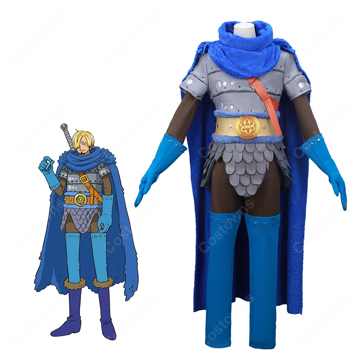 ONE PIECE サンジ エルバフ編 コスプレ衣装 バイキング風 麦わらの一味 新衣装 COSTOWNS-1