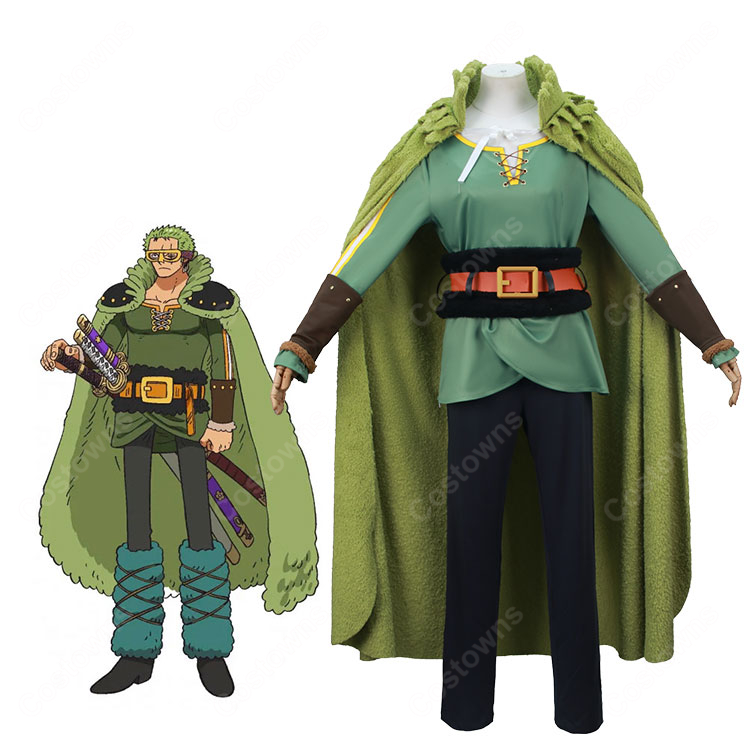 ONE PIECE ロロノア・ゾロ エルバフ編 コスプレ衣装 麦わらの一味 バイキング風 新衣装 COSTOWNS-1