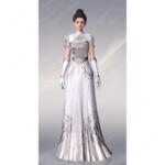 恋と深空 主人公 プレイヤー 銀河の讃歌 コスプレ衣装 ホワイトドレス 高品質 COSTOWNS