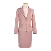 ヲタクに恋は難しい 桃瀬成海 コスプレ衣装 ピンク スーツセット 制服 オフィスカジュアル COSTOWNS